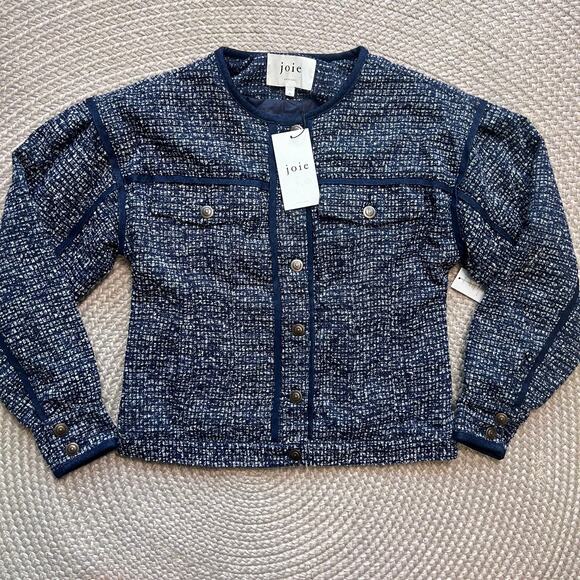 Joie Malet Tweed Jacket Sz 4 - Picture 3 of 7